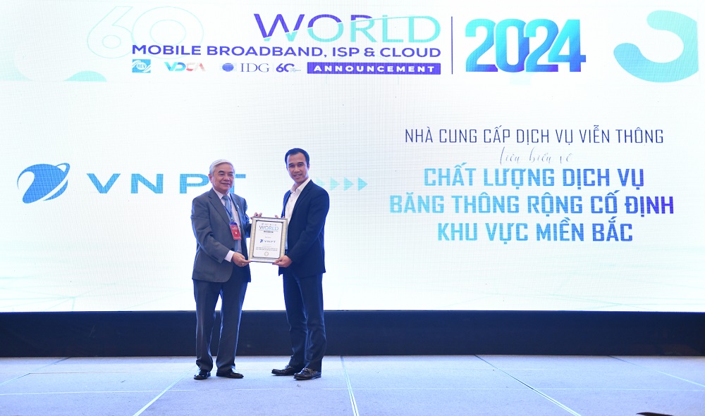 Tập đoàn được vinh danh tại World Mobile Broadband ISP & Cloud Summit 2024