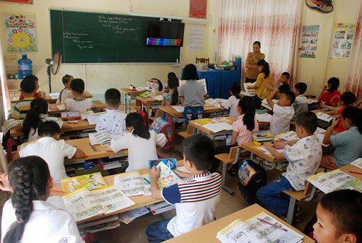 Khung cảnh lớp học tại một trường Tiểu học của tỉnh Bắc Kạn