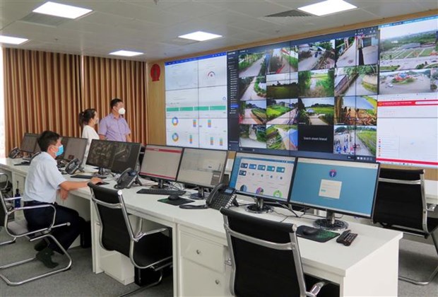 Trung tâm điều hành thông minh đặt tại UBND tỉnh Thái Nguyên.