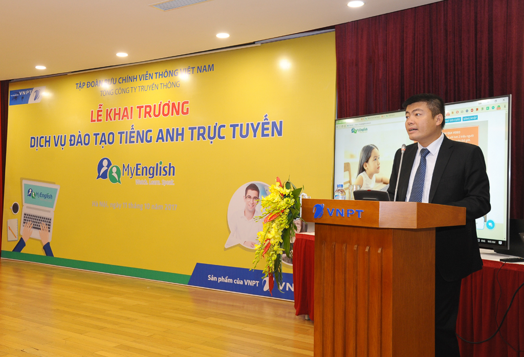 Ông Ngô Diên Hy- Tổng Giám đốc VNPT-Media phát biểu công bố khai trương dịch vụ