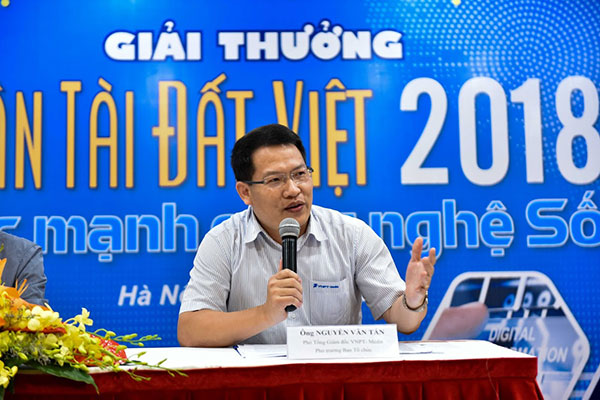 Ông Nguyễn Văn Tấn - Phó Tổng Giám đốc Tổng Công ty VNPT Media, Phó Trưởng Ban tổ chức Giải thưởng NTĐV 2018 đã chia sẻ thêm với báo chí tại buổi họp báo phát động.