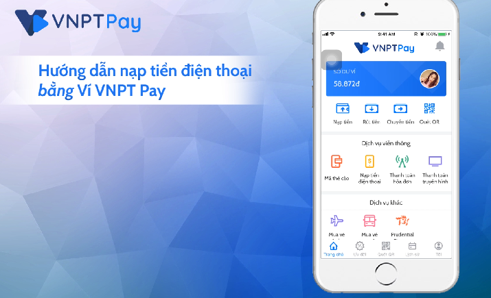 Hướng dẫn nạp tiền điện thoại bằng Ví VNPT Pay