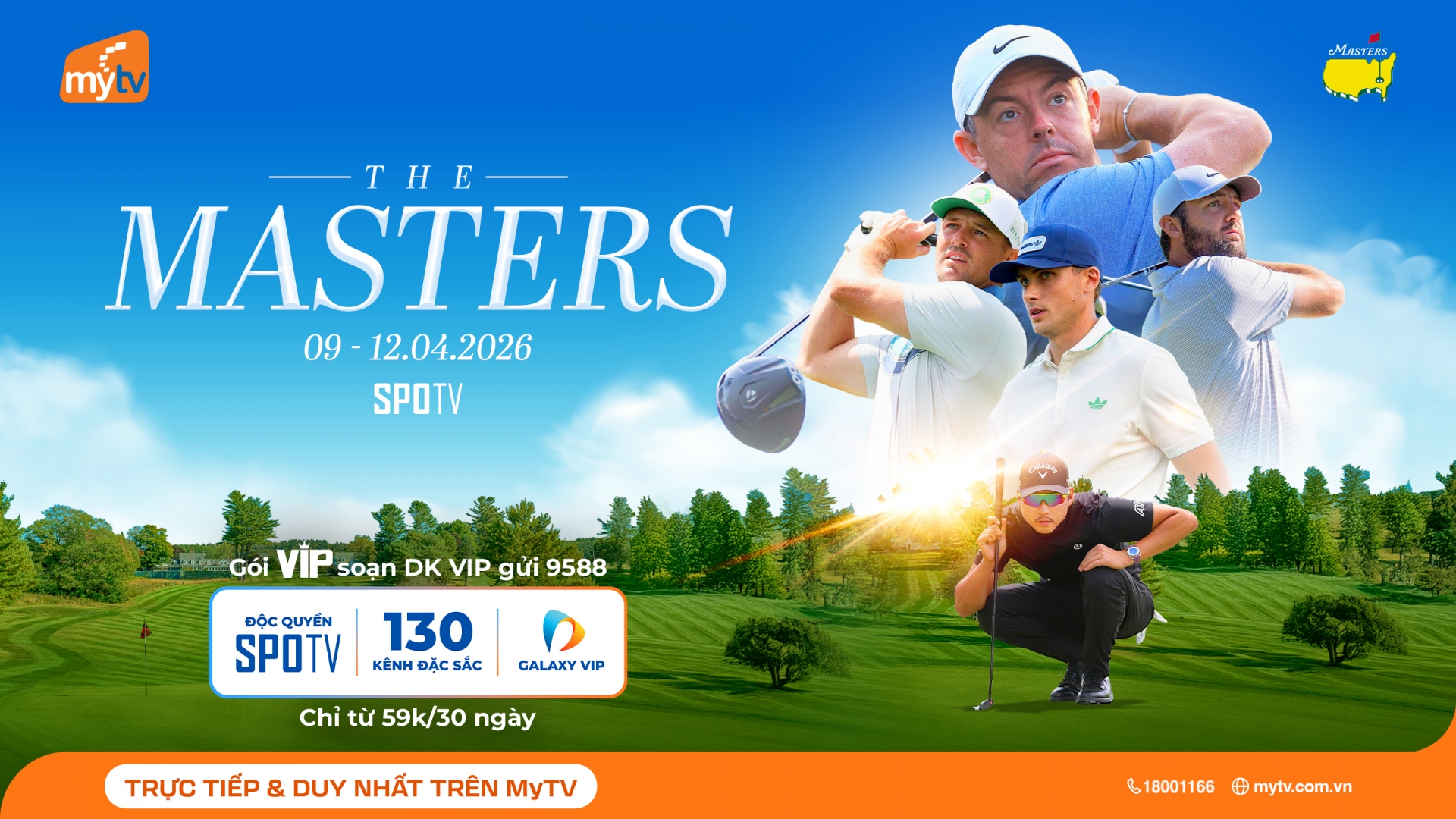 The Masters 2026: Giải golf danh giá bậc nhất thế giới – Xem trực tiếp độc quyền trên MyTV