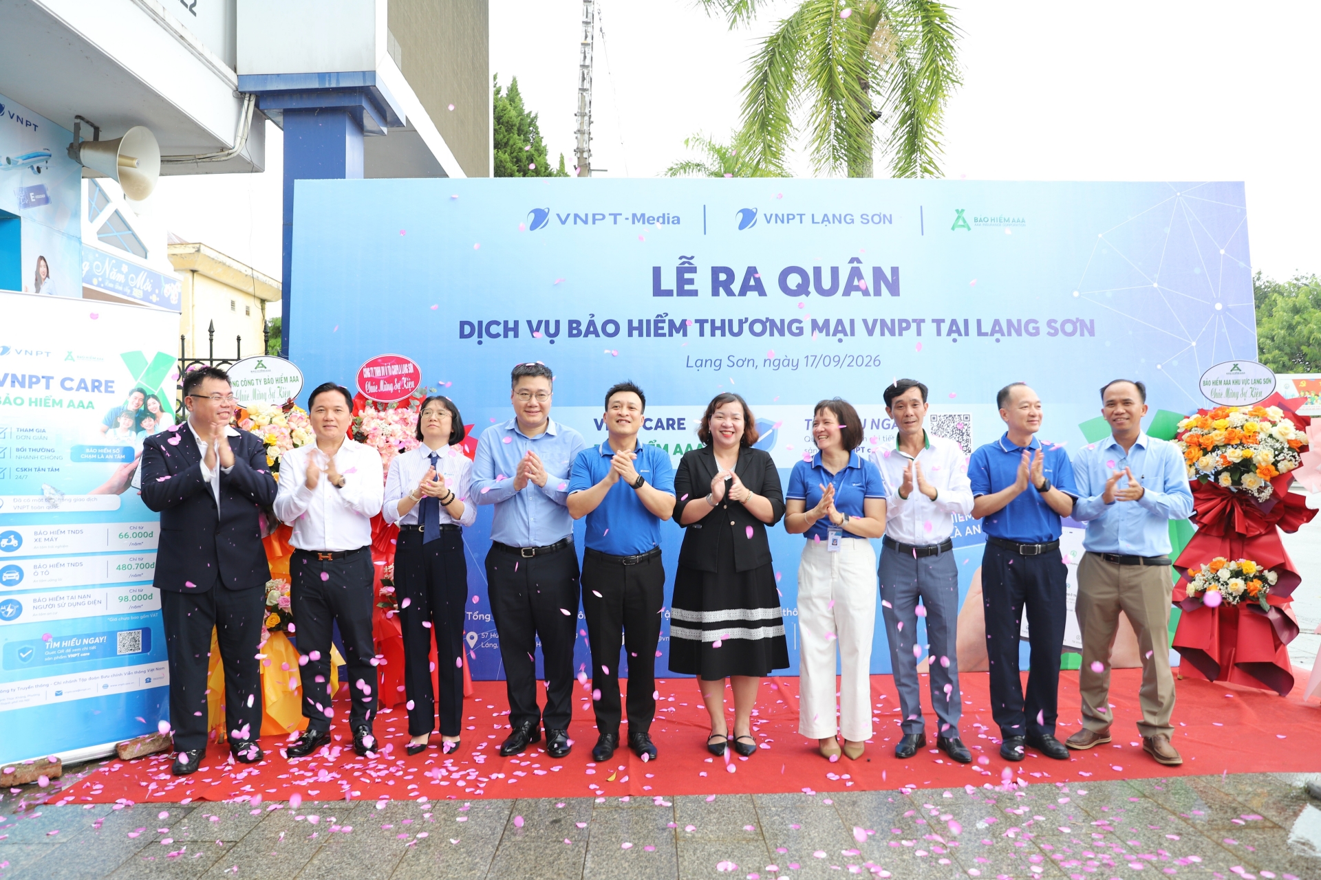 Lễ ra quân kích hoạt Dịch vụ bảo hiểm thương mại VNPT tại Lạng Sơn
