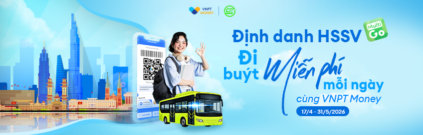 Định danh học sinh, sinh viên: Đi xe buýt miễn phí mỗi ngày với VNPT Money