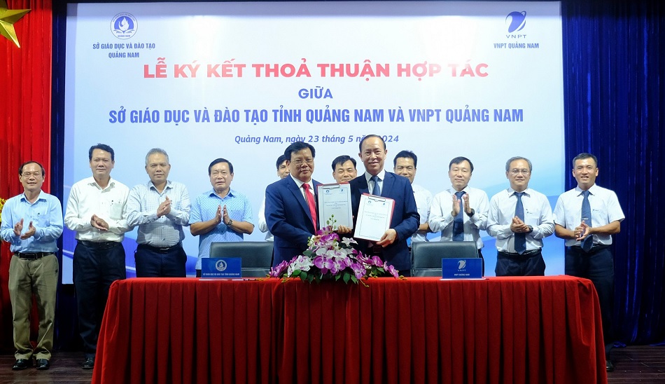 VNPT và Sở GD-ĐT tỉnh Quảng Nam ký thỏa thuận hợp tác chuyển đổi số