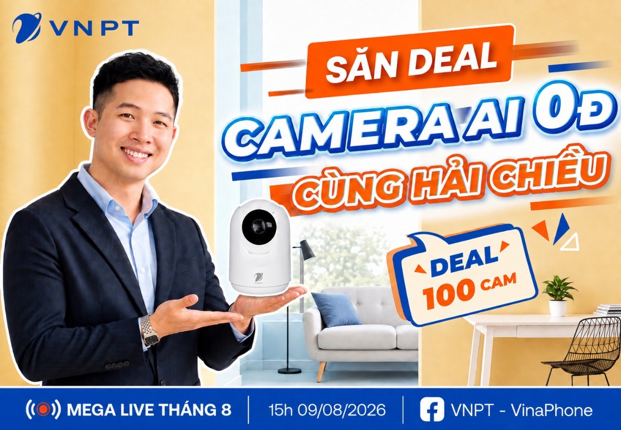 Công bố kết quả chương trình: “SĂN DEAL CAMERA AI 0Đ” tại MEGA LIVE tháng 8