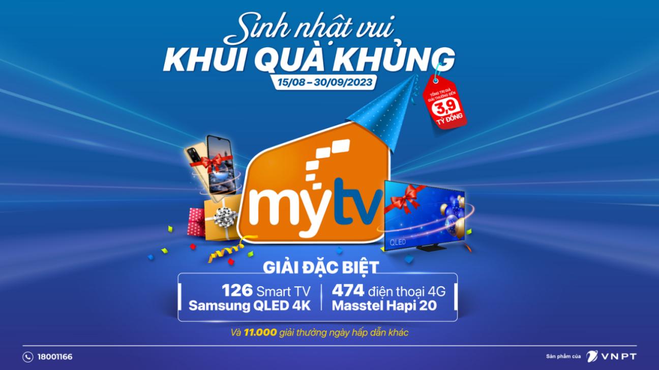 Sinh nhật vui, MyTV tặng khách hàng gần 4 tỷ và “bữa tiệc” nội dung đặc sắc