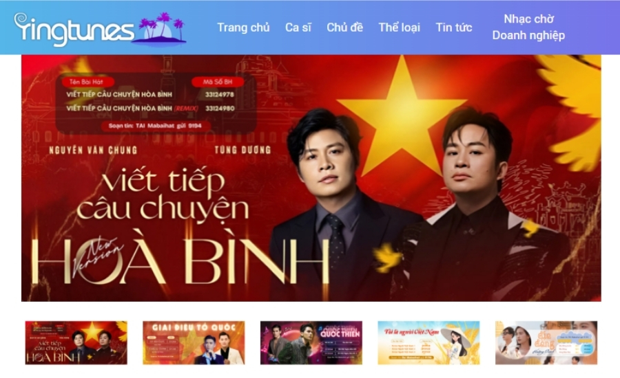 Tràn ngập giai điệu tự hào với chùm ca khúc Cách mạng mới được cập nhật trên RingTunes