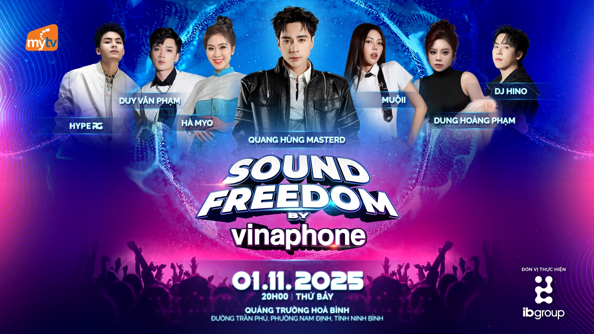 Sound Freedom by VinaPhone 2025: Đại nhạc hội bùng nổ trở lại, MyTV tiếp tục đồng hành xuyên suốt 3 mùa