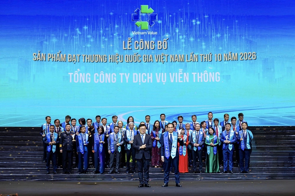 Ba dịch vụ của VNPT đạt Thương hiệu quốc gia Việt Nam năm 2026