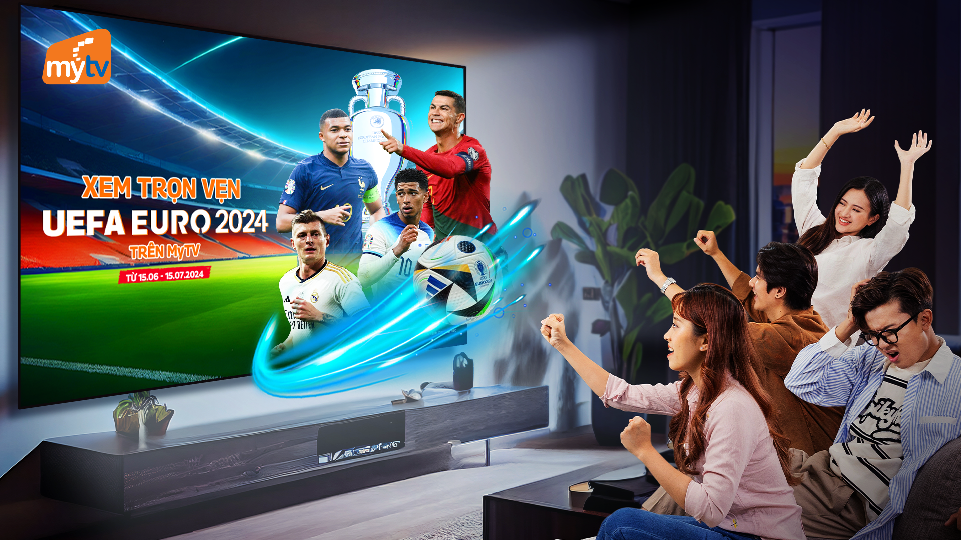 Watch UEFA Euro 2024 in full with amenities on MyTV.