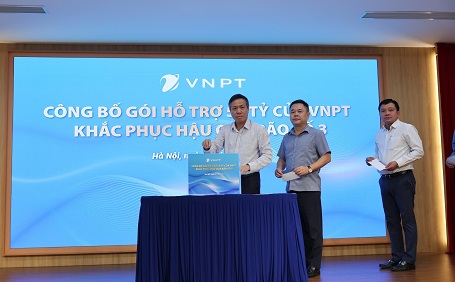 VNPT deployed a support package to overcome the consequences of storm No3, valued at 50 billion VND